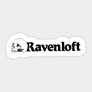 Ravenloft (Black) Sticker